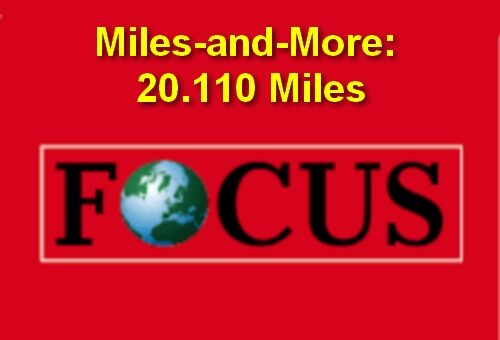 Miles and More: 20.110 miles for only €207.48